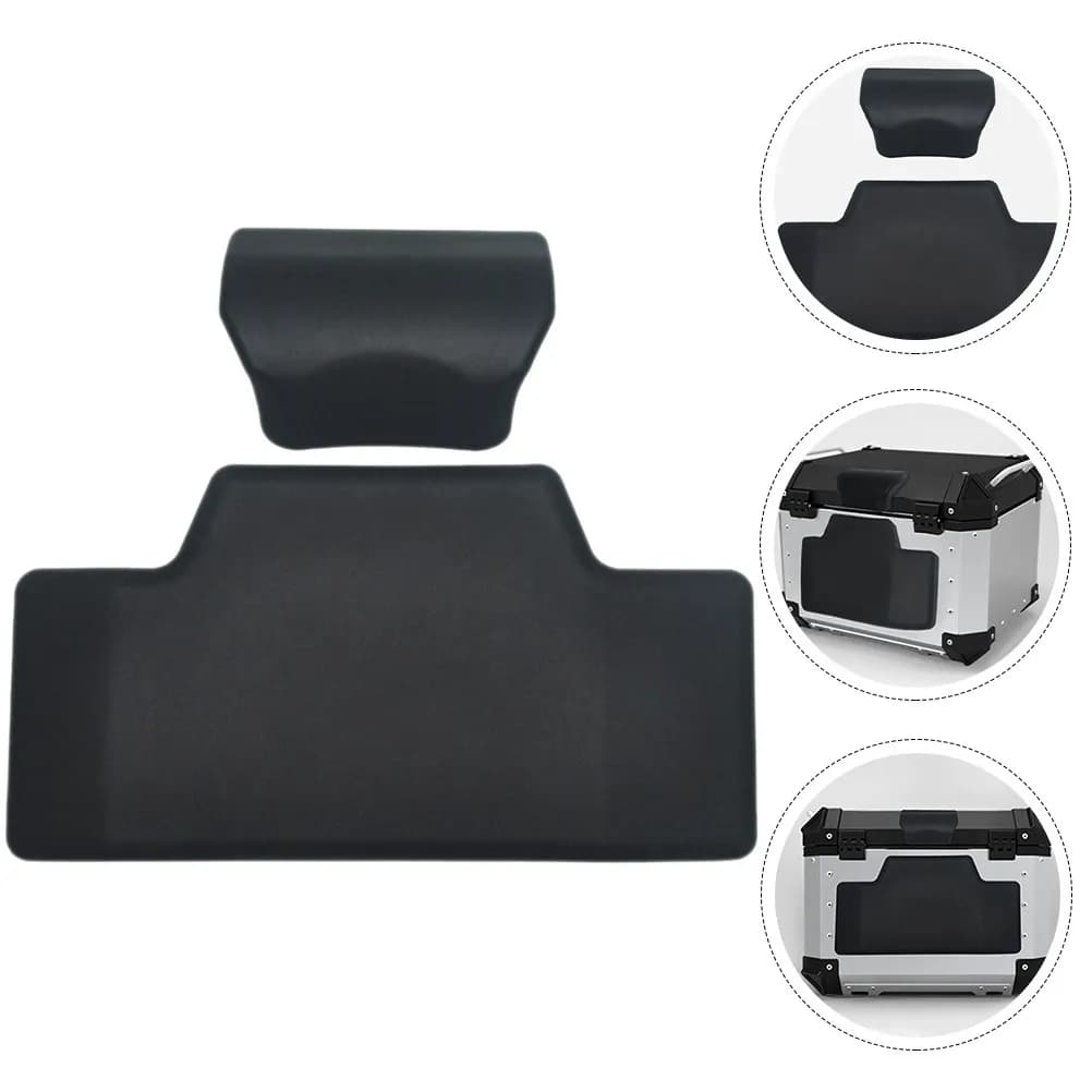 2 Pezzi Cuscino Posteriore per Moto, Supporto Lombare Ergonomico in Spugna, Allevia la Fatica, Imbottitura per Bauletto Posteriore