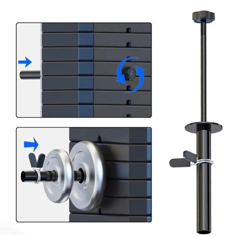 Gym Loading Pin Extender Latch Heavy Duty Home Gym Accessories external barbell plate rack For Weight Lift Strength Training