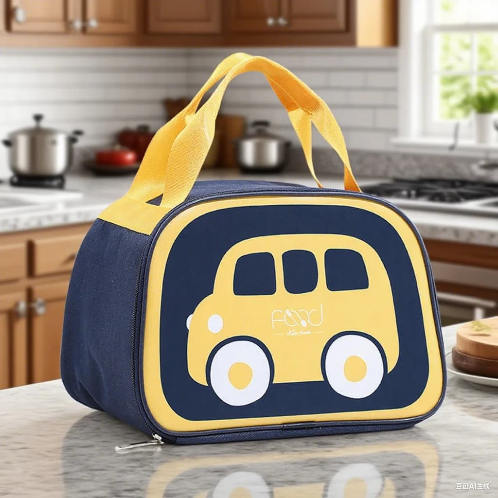 Cartoon Large Capacity Insulated Lunch Bag Portable Lunch Box Ice Pack Tote Food Container Fresh Cooler Bags Thermal for Child
