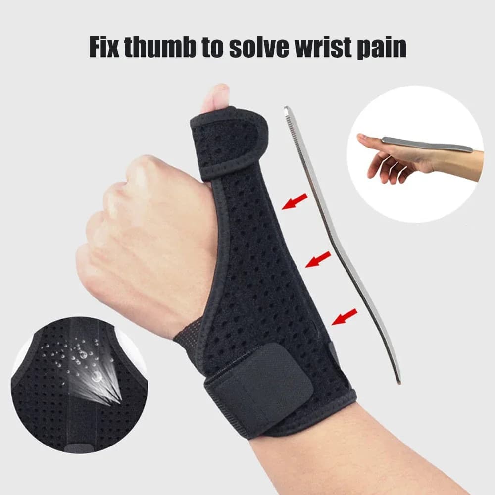 BraceTop Sport medici Polso Pollici Supporto per le mani Supporto per le dita Stecca in acciaio Stabilizzatore Artrite Tunnel carpale Tutore di protezione