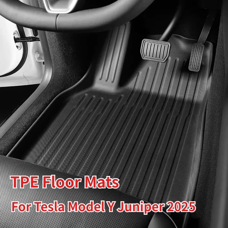 Tesla Model Y Juniper 2025 Car trunk mat TPE luggage mat Waterproof anti-slip car accessories
