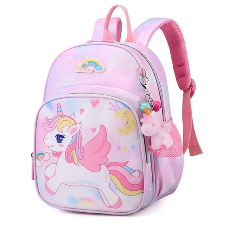 Nuovo zaino unicorno per ragazze Cartoon Pink Princess Borse da scuola Cartelle per bambini Scuola materna Bookbag Mochila Infantil Escolar