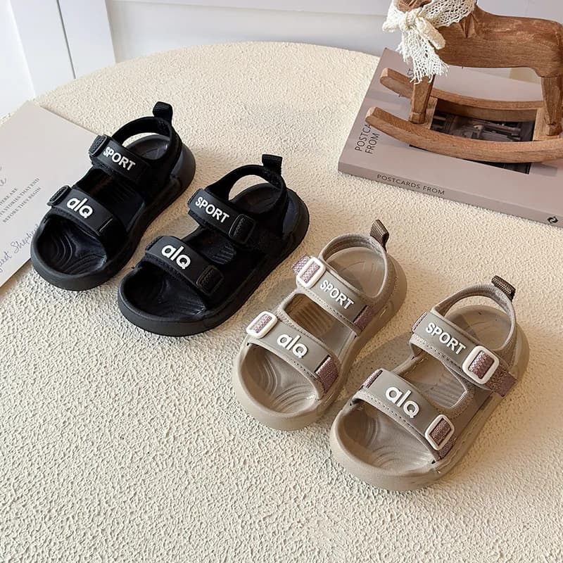 2026 Summer Boy's Sandals Breathable Canvas Outdoor Sandals Nylon Strap Decos Baby Boy Casual Shoes Child Students Beach Shoes