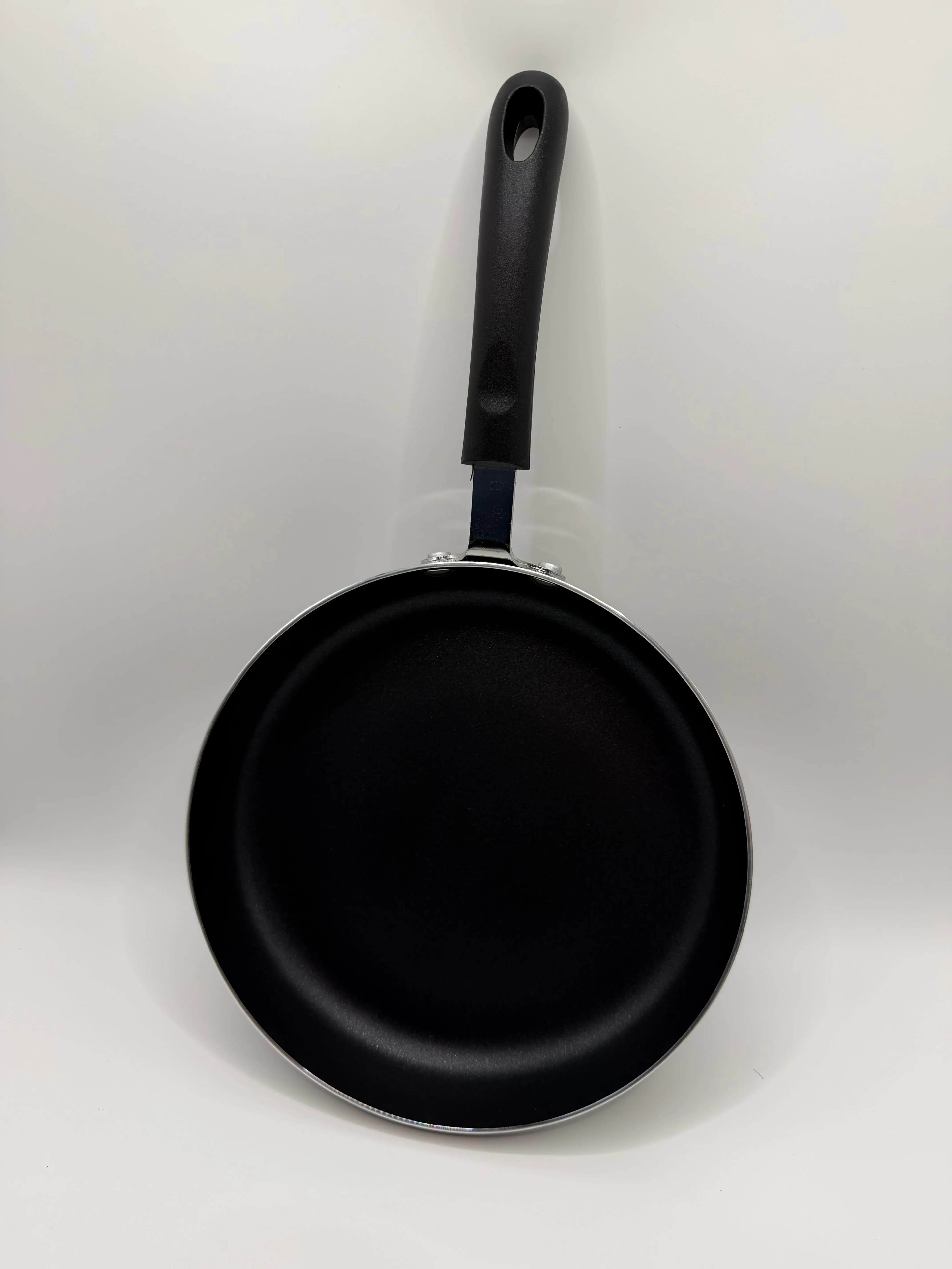 Non-Stick Frying Pan for Home Use, Round Bottom, Stainless Steel, Suitable for Induction Cooker and Gas Stove, 22cm