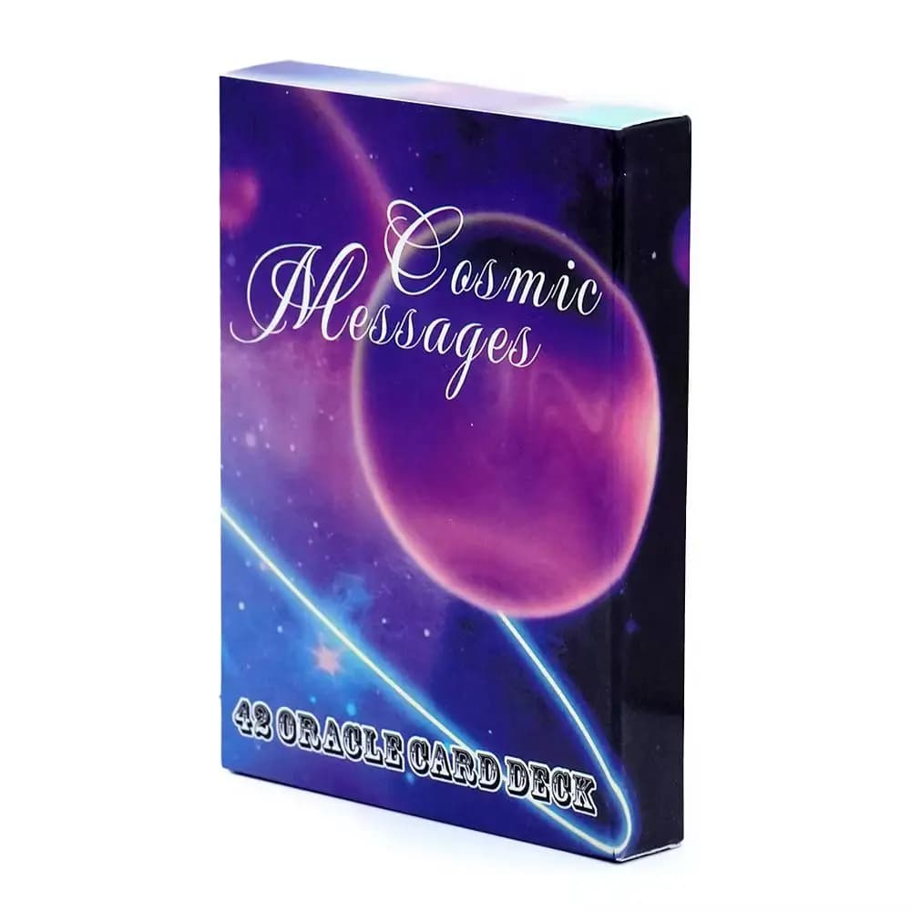2025 Nuovi messaggi cosmici Divinazione 42 carte Oracle Deck Versione inglese Inspirational Borad Giochi di gioco