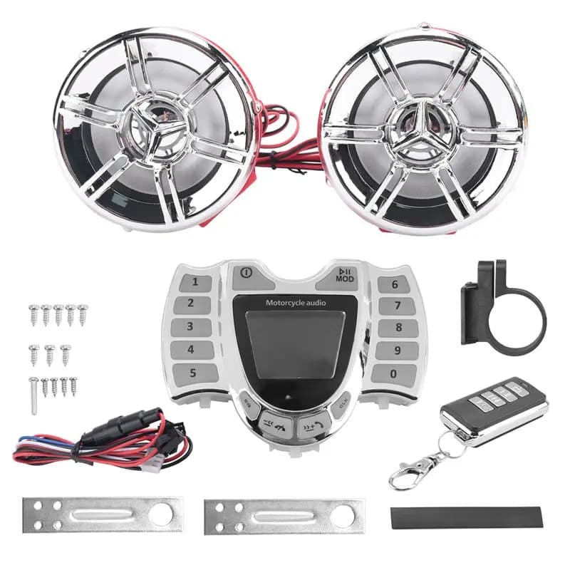 Superior-Motorcycle Audio Stereo Speakers Wireless Bluetooth MP3 Player Waterproof FM Audio For Motor Scooter Bike ATV UTV