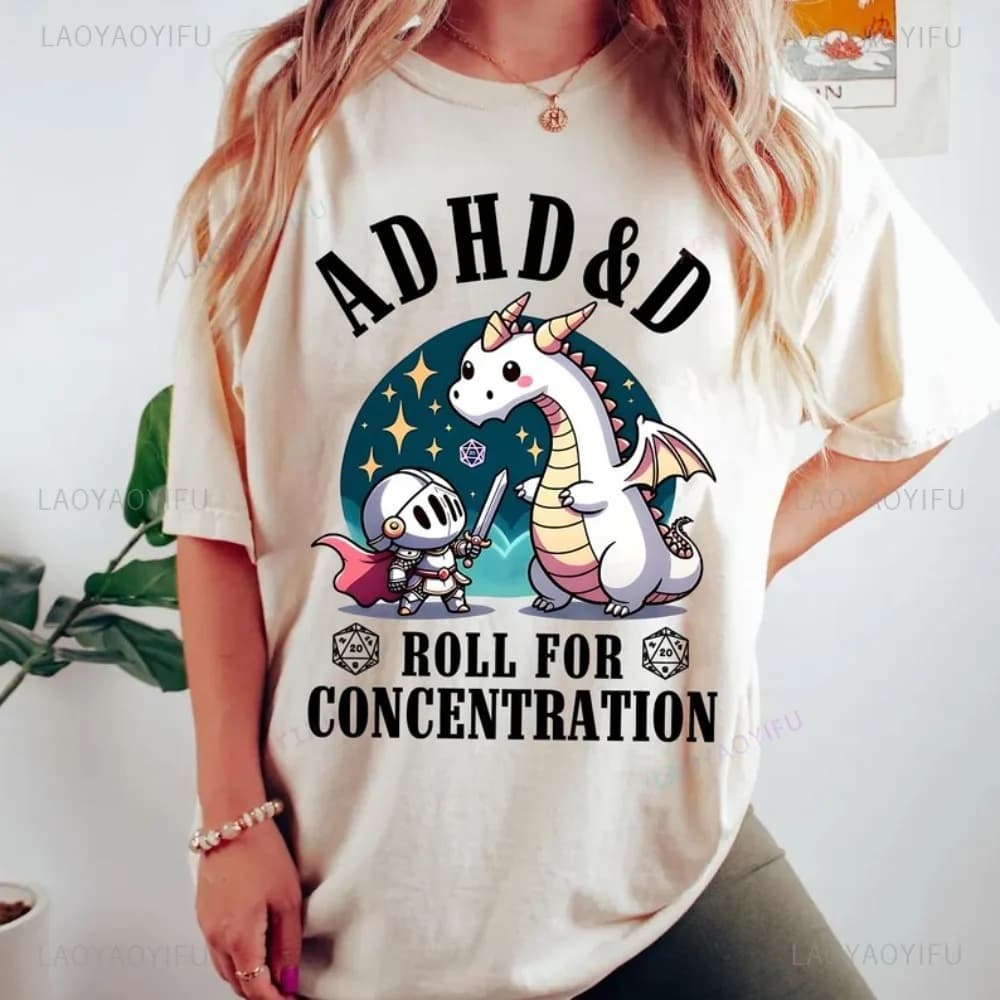 Rogue Adhd&D Roll RPG DnD Class T Shirt Gioco da tavolo D&D Personaggio Dungeons and Dragons T-shirt stampata grafica Casual Uomo Tees