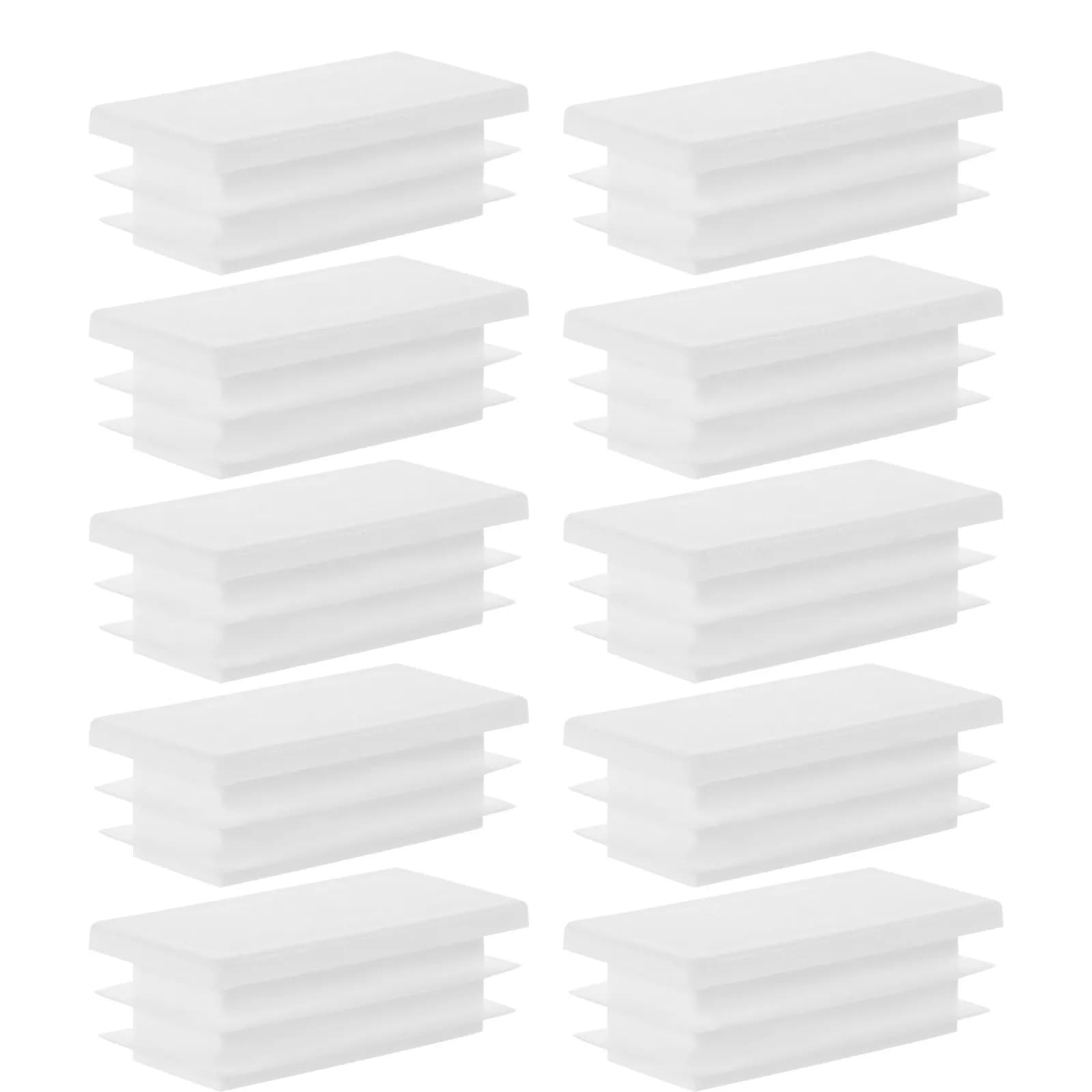 20 Pezzi Tappi Quadrati in Plastica per Gambe di Sedie, Protezioni per Mobili, Inserti per Gambe di Tavoli, Resistenti all'Usura, Protezione per Pavimenti