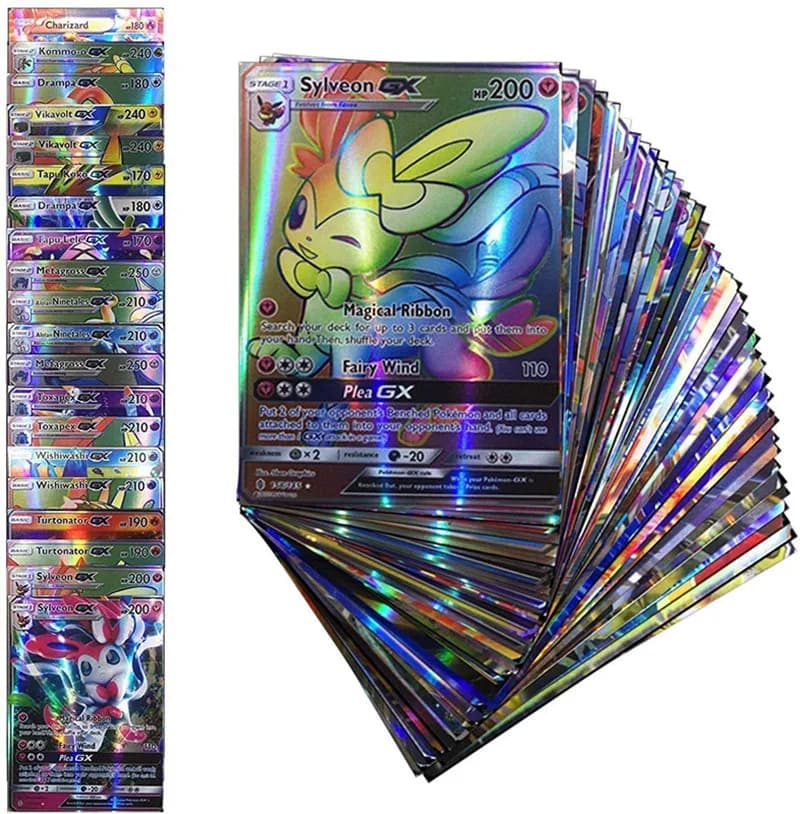 20 Pezzi Carte Pokémon Inglesi GX Tag Team Vmax EX Mega Shining, Carte da Gioco e Collezione, Giocattoli e Regali per Bambini