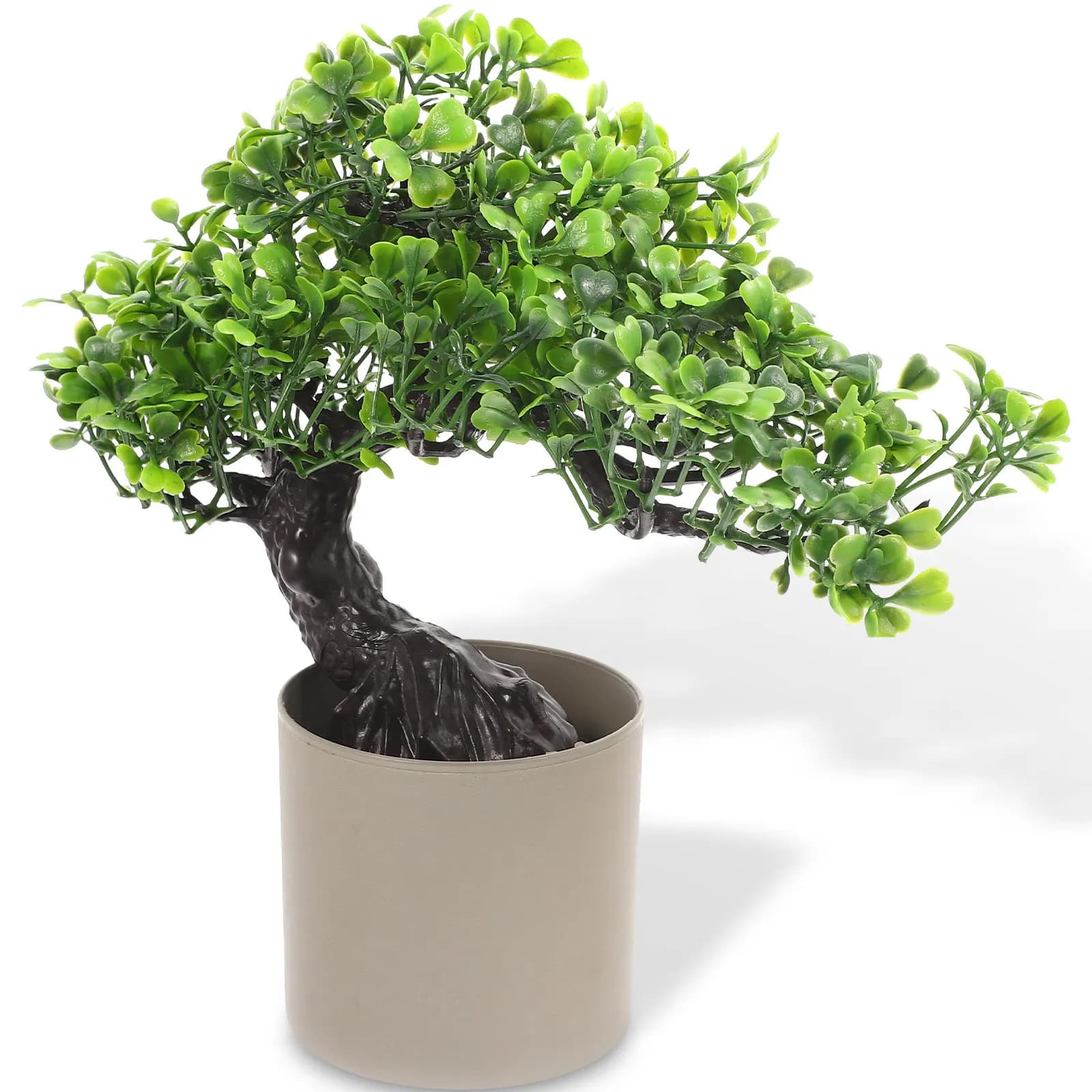 Bonsai di Pino Artificiale Realistico, Pianta in Vaso Finta per Decorazione, Albero Portafortuna per Ufficio, Casa, Centrotavola
