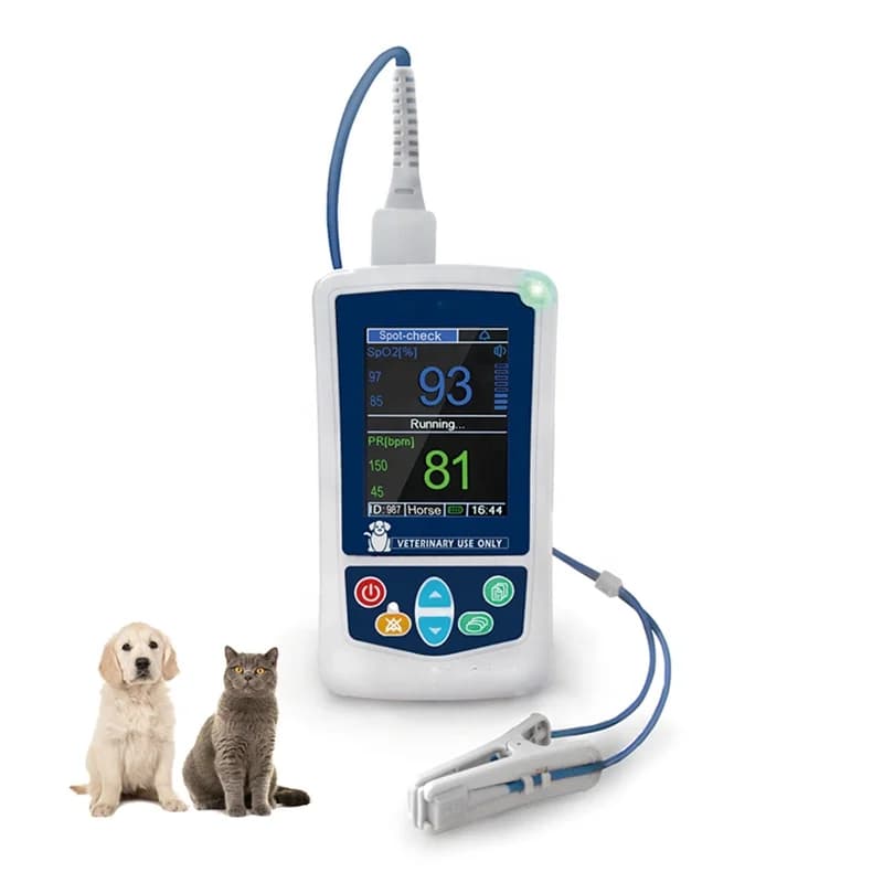 Digital Portable Veterinary Oximeter for Dogs and Cats, Oxygen Meter in Portable Blood