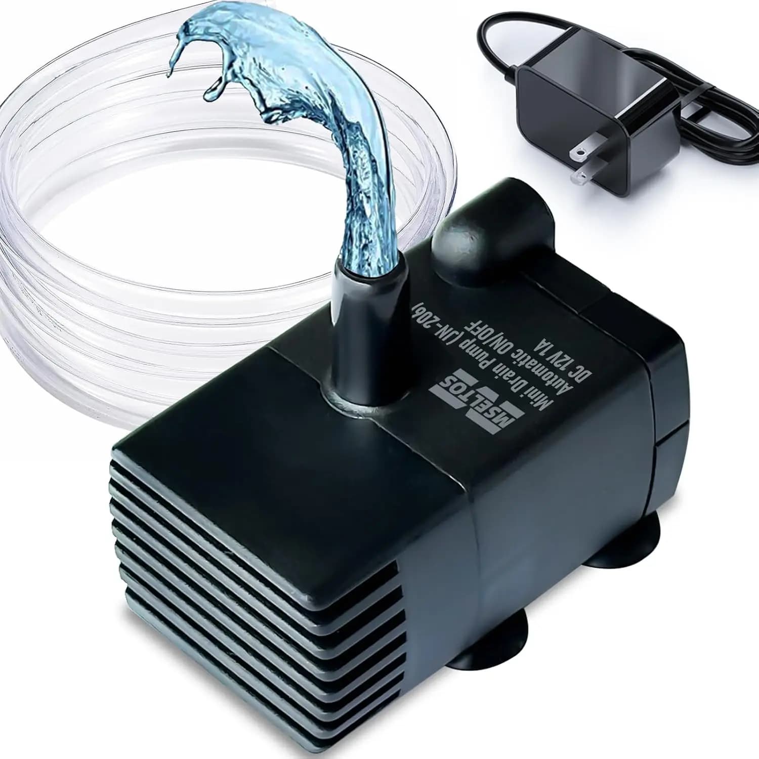 Pompa di Scarico Automatica Mini con Sensore Acqua, Sollevamento 2,4m 70GPH per Deumidificatore, Condizionatore, Macchina del Ghiaccio