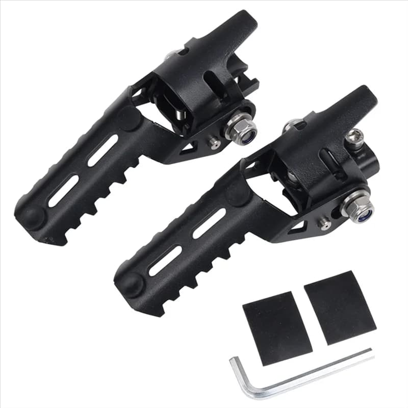 AB56-Pair Moto Pieghevoli Pedane Anteriori Pedane Morsetti Per BMW R1200 GS Adventure LC R1250GS 2013-2022 20Mm-25Mm Pole Bla