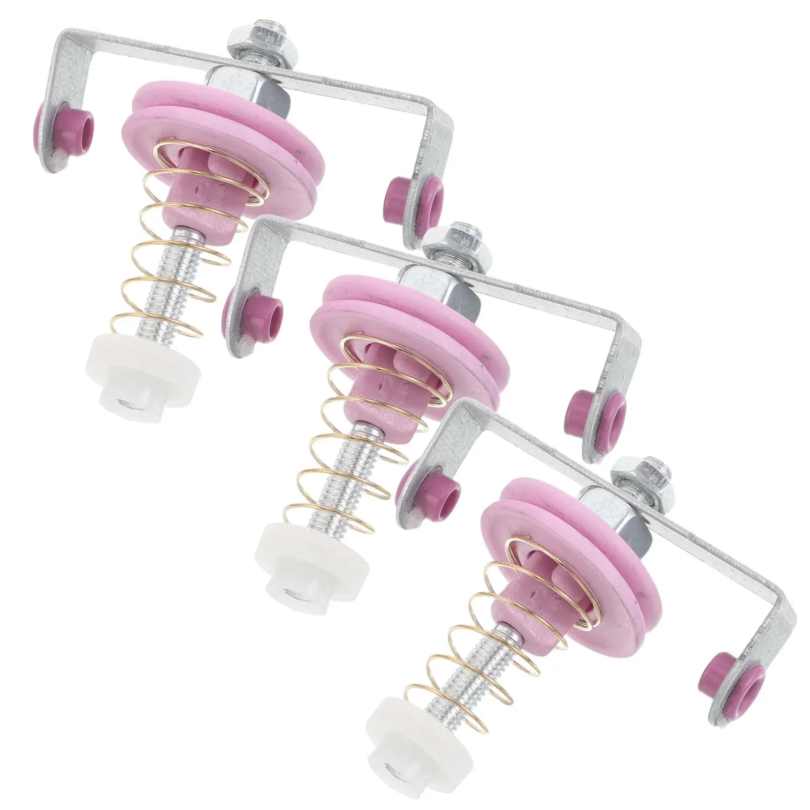 3Pcs Knitting Machine Wire Tensioner Reliable Yarn Tension Control Stainless Steel Ceramic Tension Hook for Knitting Machine