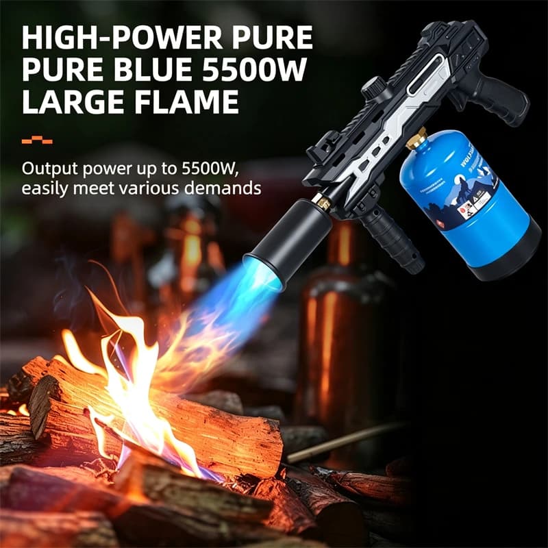 Handheld Large‑Diameter High‑Power Torch Lighter Reusable Propane gas Igniter For Welding Camping BBQ Outdoor Cooking Tool