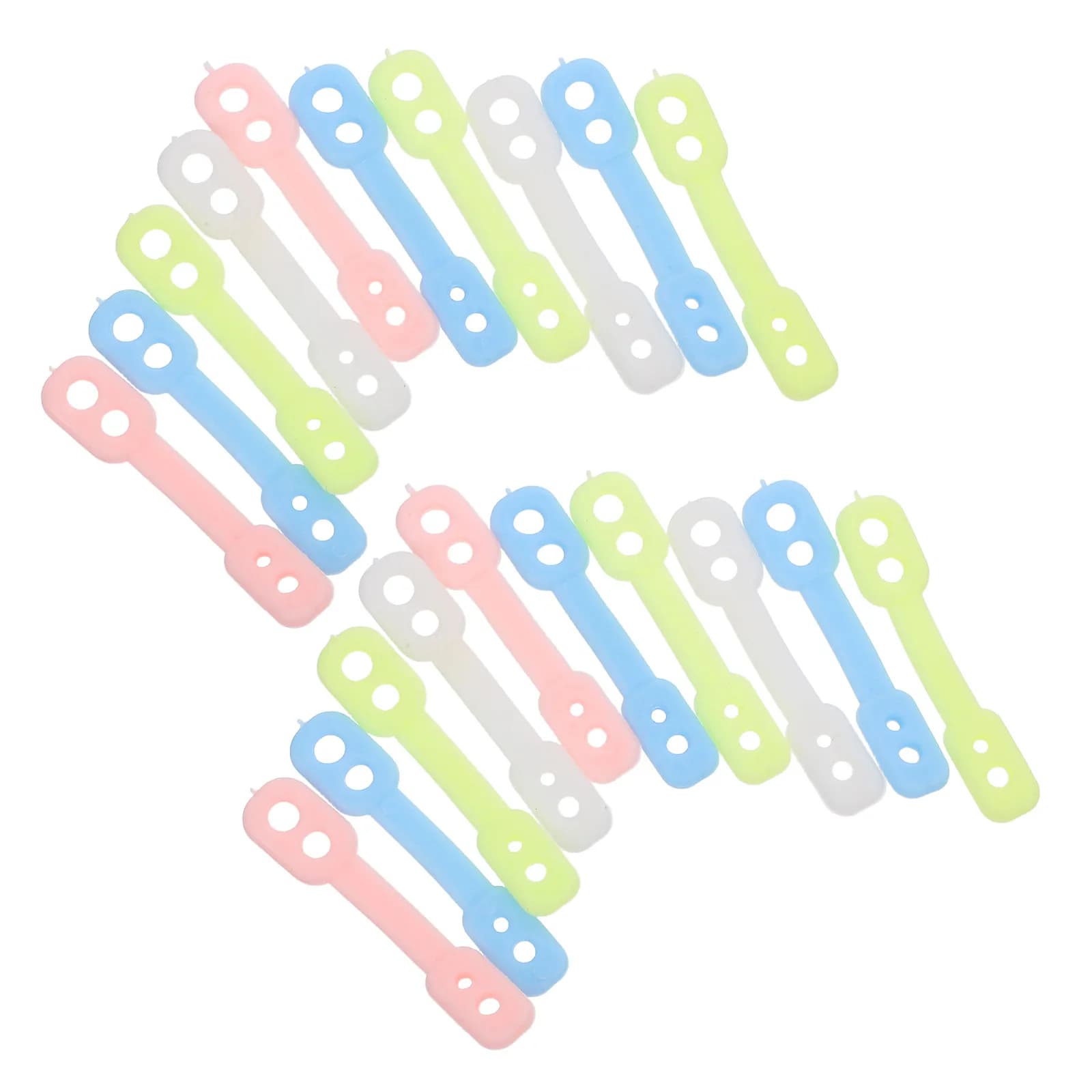 100Pcs Clothes Hangers Windproof Buckles Silicone Grip Non-Falling Clips Outdoor Clothesline Anti-Slip Fixing Clips