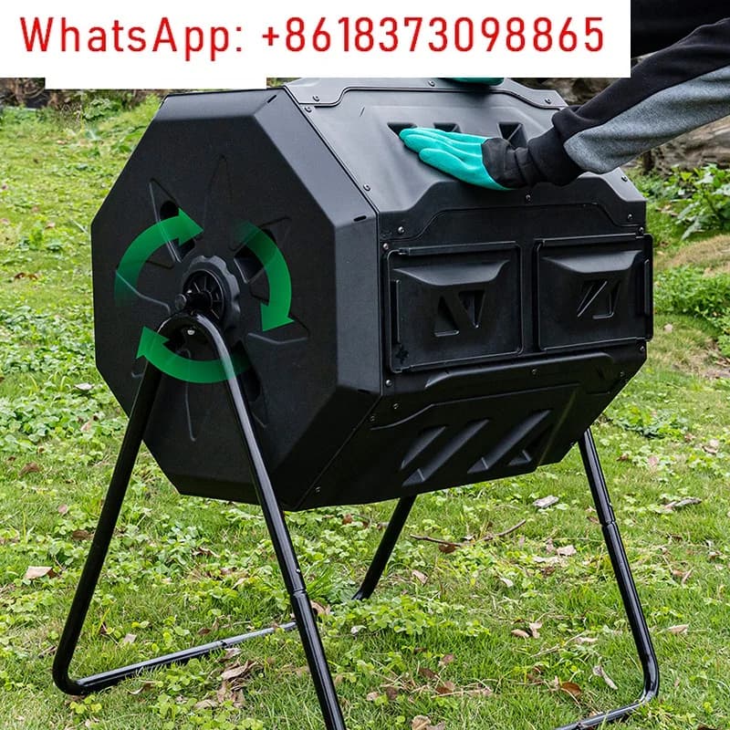 300L Compost Barrel for Garden Nursery Organic Fertilizer Fermentation Box for Fallen Leaves Plastic Composting Bin