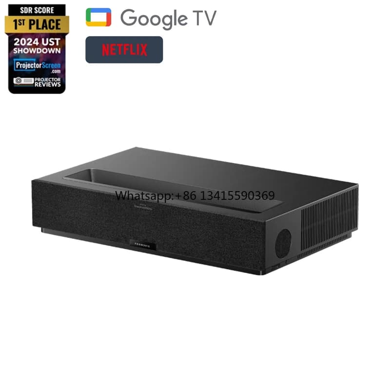 2024 Nuovo Arrivo Teatro Premium 4K Smart Home Theater Proiettore MEMC 2200 ISO Lumen Google TV UST DLP lasei Proiettore