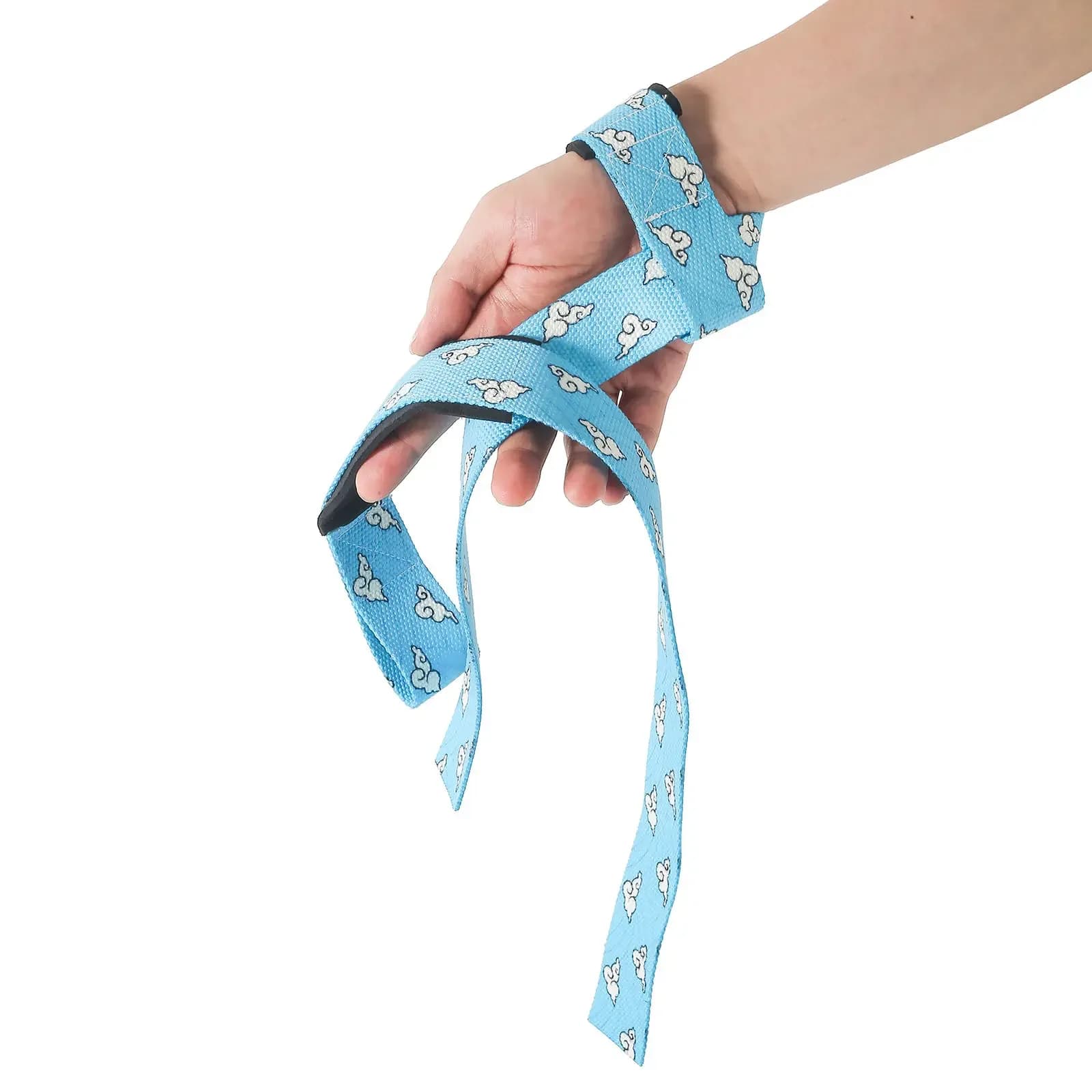 Fasce per polsi Anime Cloud Blue Supporto per palestra Sollevamento pesi Comodo protezione flessibile Supporto per sollevamento pesi Powerlifting