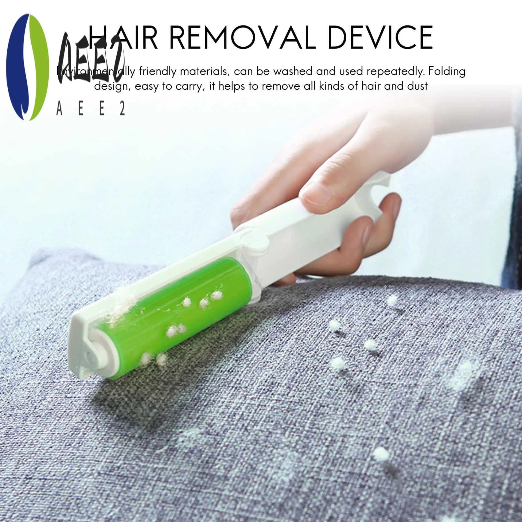 AEE2-1 pz pieghevole lavabile lanugine polvere riutilizzabile rimozione dei capelli panno pulizia appiccicoso portatile spazzola a rullo detergente casa