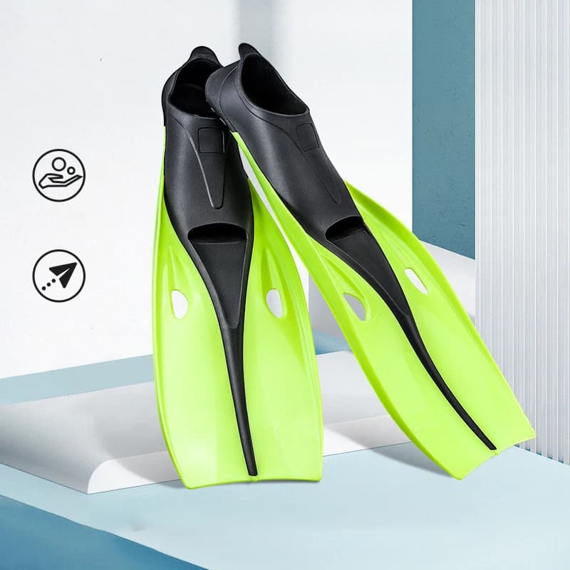 Professional Underfoot Pins with Foot Pocket, for Training, Underwater Fishing, Diving and Snorkeling