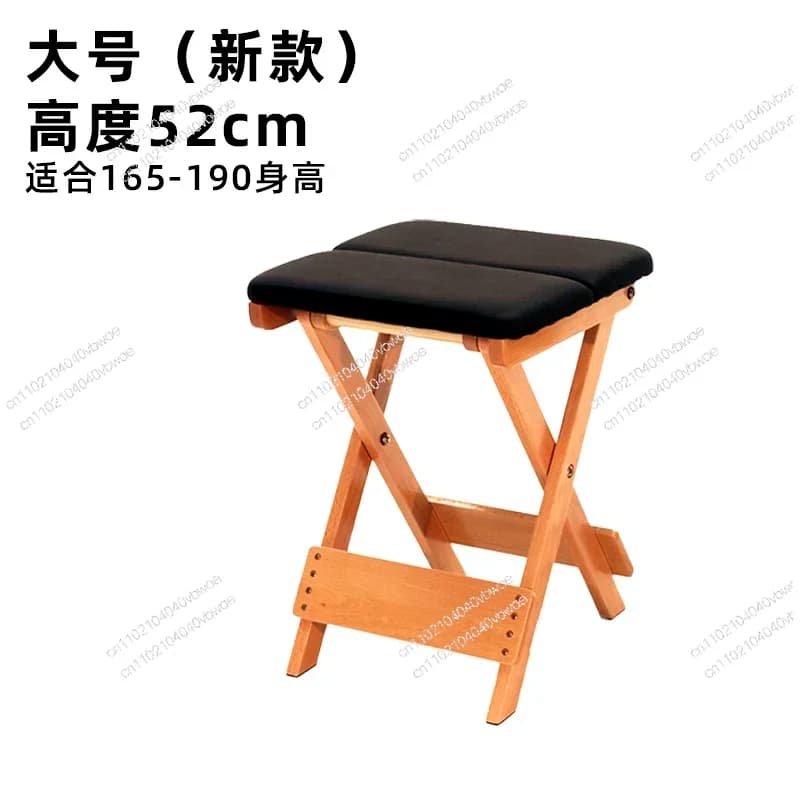 Nuovo Sgabello Zen Soft per Pratica Sportiva in Legno Massello Portatile, Tappetino a Petalo per Yoga, Fitness e Pilates