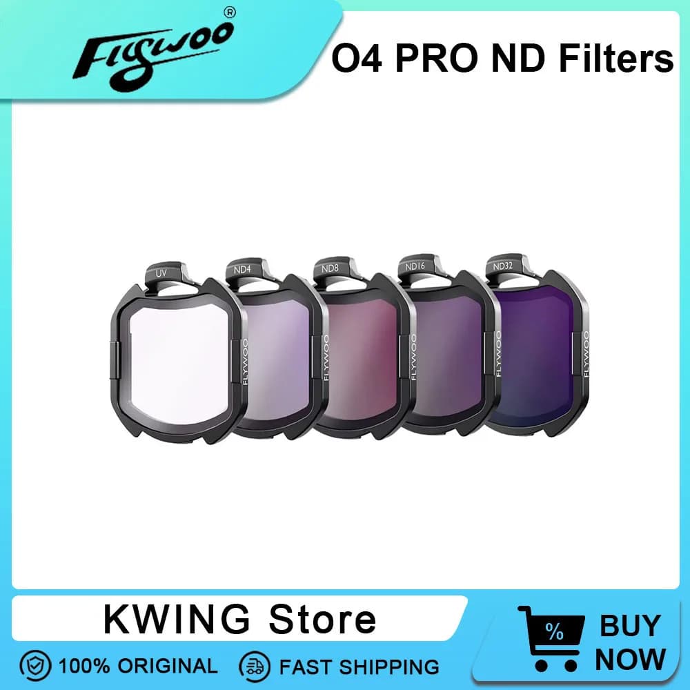 Filtri Flywoo ND V2 per set di filtri ND DJI O4 PRO (ND UV ND4 ND8 ND16 ND32) compatibili con tutti i kit telaio O4 PRO e drone