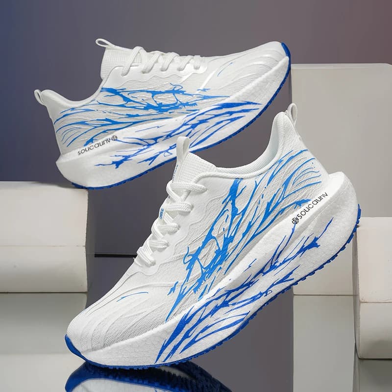 ELUVA Men Casual Sport Shoes Breathable Lightweight Sneakers Outdoor Mesh Running Shoes Athletic Jogging Tenis Walking Shoes Man