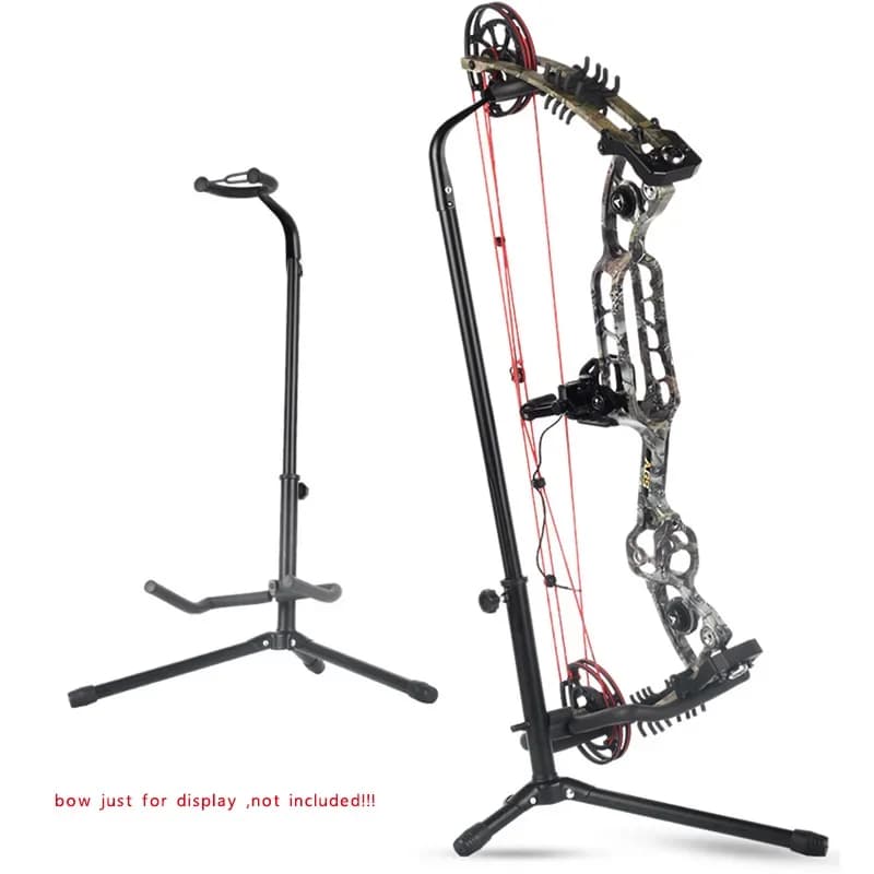 1pc Compound Bow Stand Bow Holder Standing Adjustable Height Removable Bracket Foldable fit Most Compound Pulley Bow Supplies