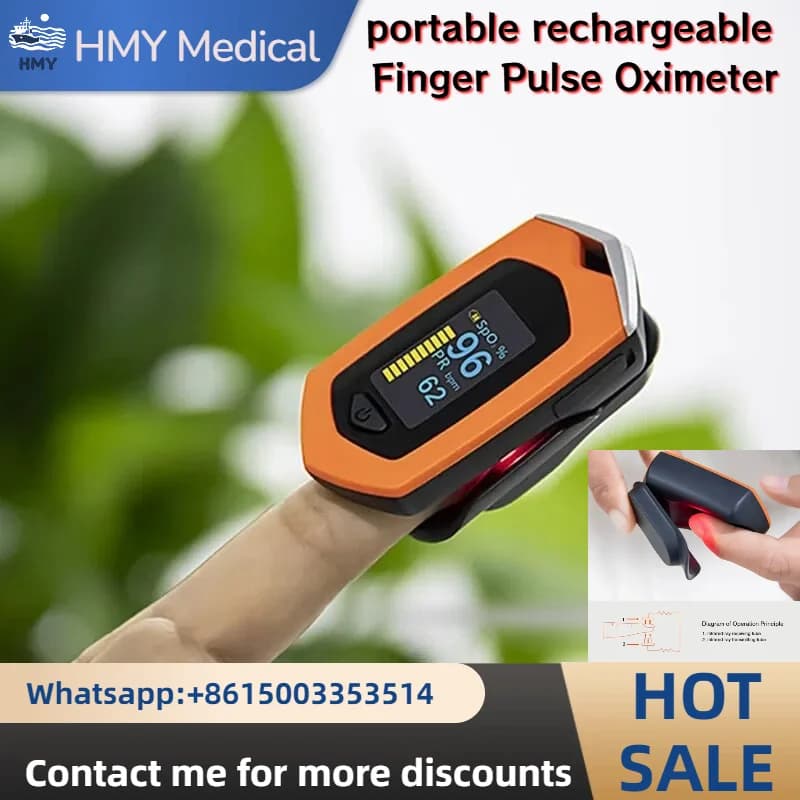 Rechargeable Pulse OLED Display | Blood Oxygen Monitor for Adults and Children