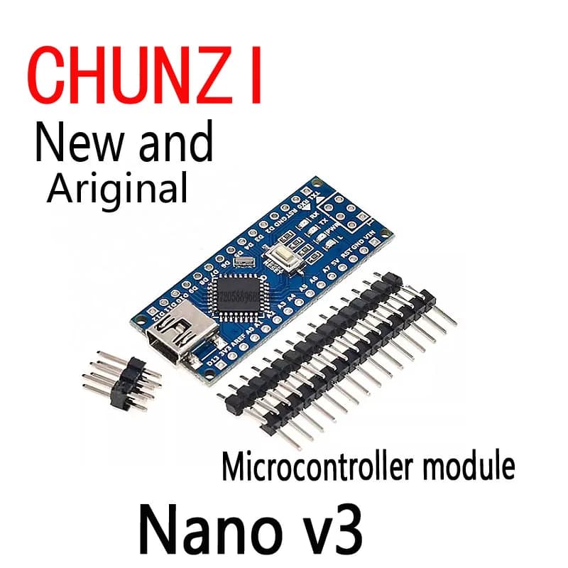 Modulo di Sviluppo Microcontrollore a Chip Singolo Nano V3 ATmega 328P, Versione Migliorata Compatibile con Arduino