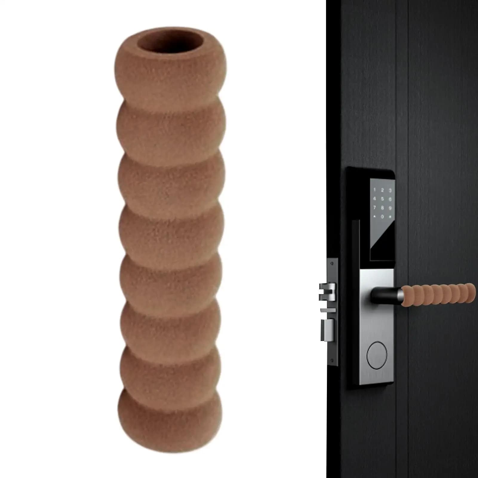 Door Handle Protector Anti-collision Door Stopper PVC Cover Safety Doorknob Guard Practical Home Decor Hardware antislip
