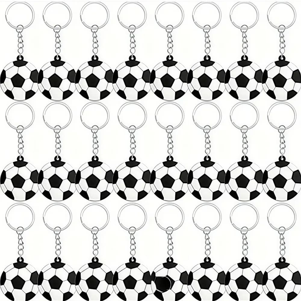 10-50Pcs Cartoon PVC Football Keychain Pendant for Football Carnival Birthday Party Wedding Gift Decoration Gift Bag Filler