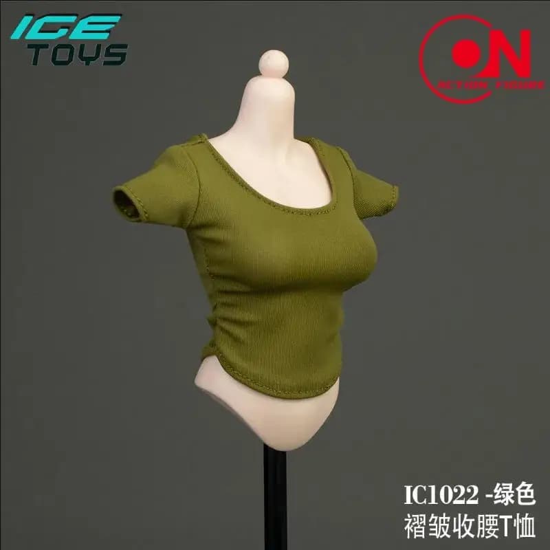 ICE TOYS ic1022 Modello di abbigliamento femminile in scala 1/6, T-shirt corta aderente, compatibile con action figure da 12'' TBL PH JIAOU ANT YM Soldier.