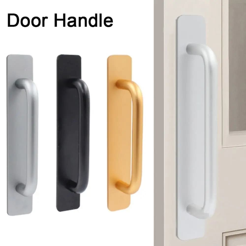 Maniglia della porta in lega di alluminio di moda Hardware manopola della porta senza perforazione armadio multifunzionale autoadesivo del manubrio della porta