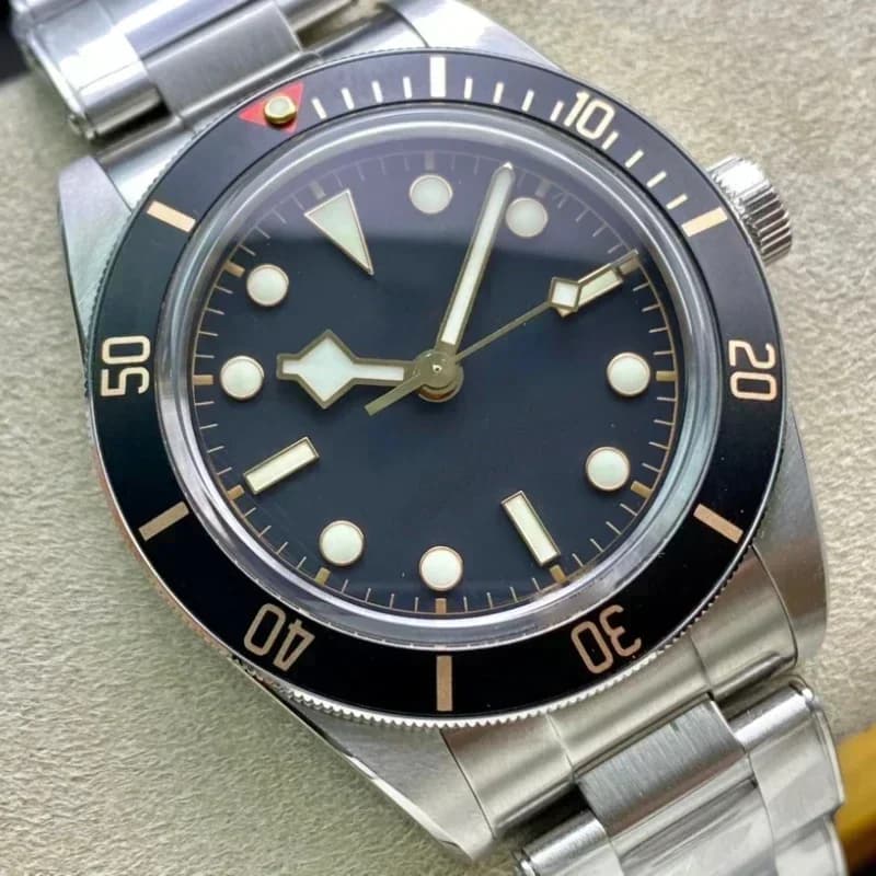 Orologi Meccanici Automatici Moda Sport Uomo Oro Nero Blu Ceramica Personalizzati