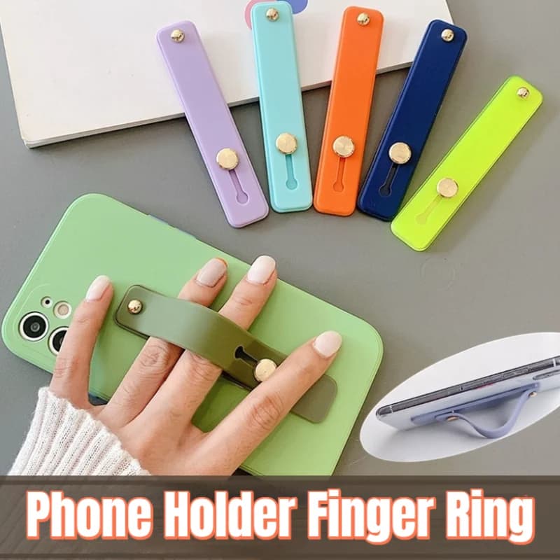 Supporto universale in silicone per telefono con anello da polso, impugnatura a mano, supporto a strappo, adesivo per telefono