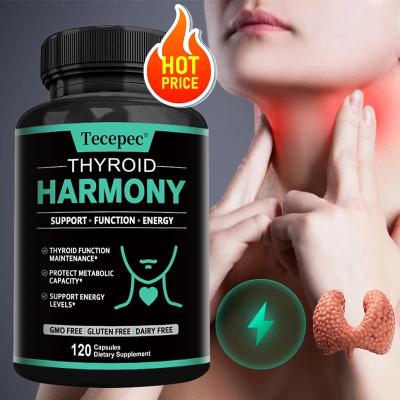 Thyroid health supplement: helps improve concentration, memory, clarity, reduces stress and brain fog, increases metabolism and energy