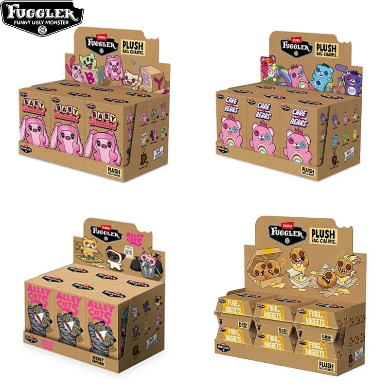 Fuggler ALLEY CATS Portachiavi Peluche Blind Box Fugglers Teeth Monsters Baby Baddies Portachiavi Bambole di Peluche