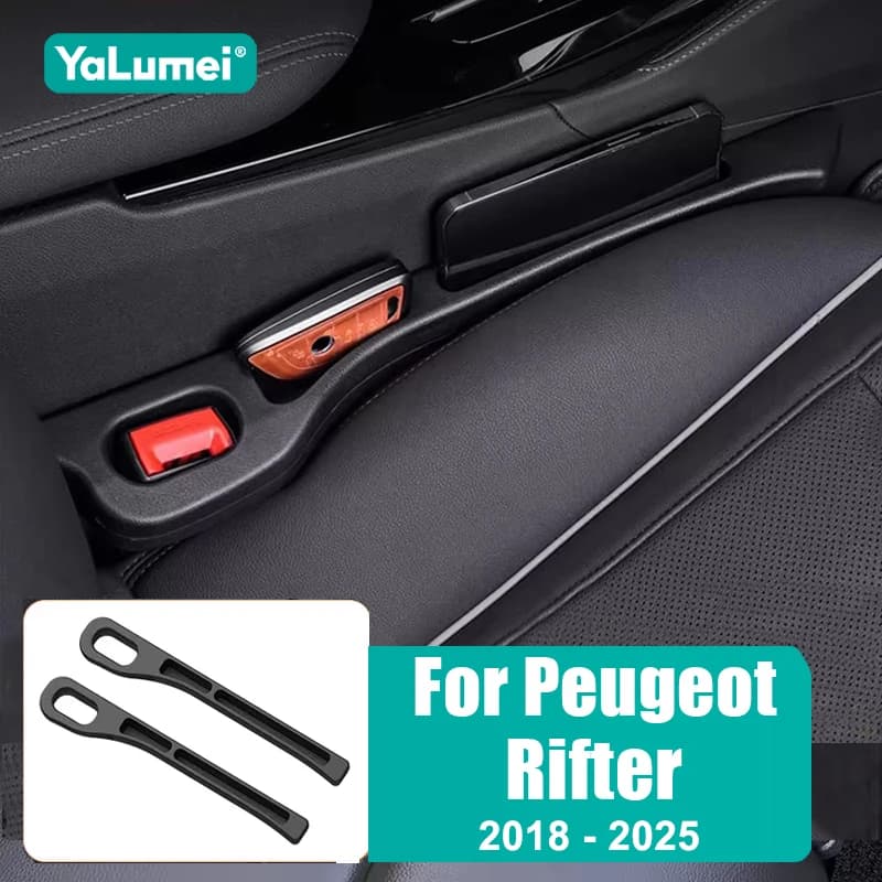 2PCS Seggiolino Auto Fessura Strisce A Prova di Perdite Gap Cucitura Laterale di Stoccaggio di Riempimento Per Peugeot Rifter 2018 2019 2020 2021 2022 2023 2024 2025