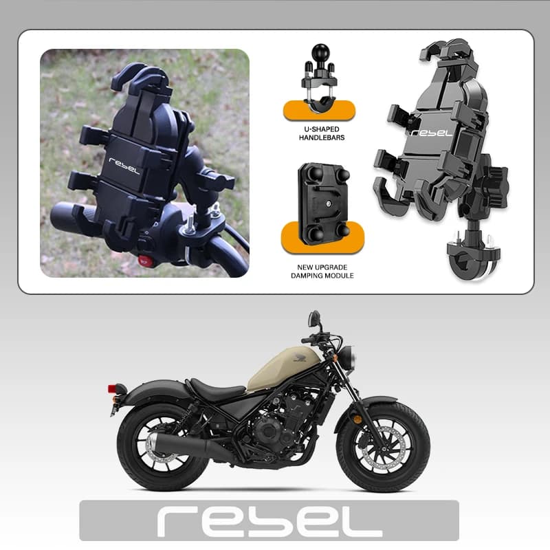 Anti-slip Antiurto Staffa di Supporto Mobile Gps Supporto Del Telefono Del Motociclo Per Honda Rebel CMX 300 500 CMX300 CMX500