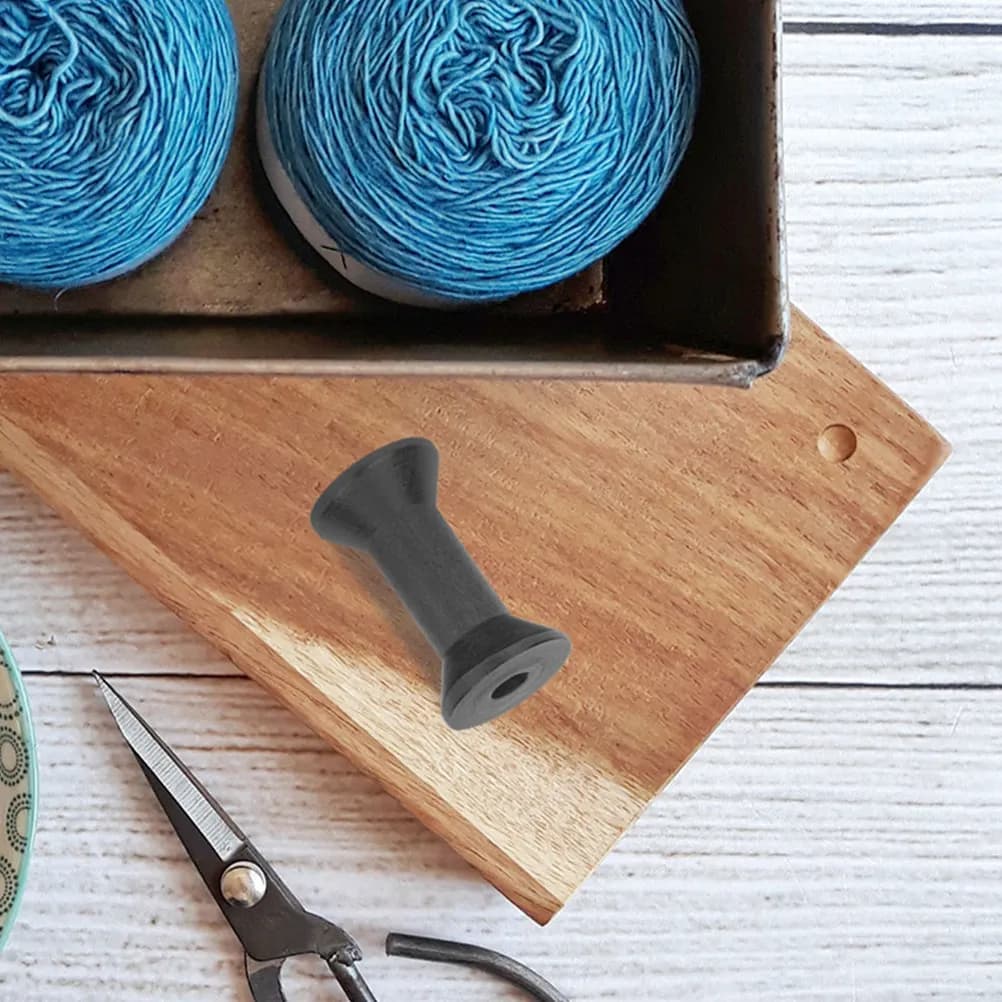 15 Pezzi Bobine in Legno per Artigianato, Rocchetti Vuoti per Cucito, Dispenser per Filati in Legno Naturale, Organizzatore per Ricamo, Tessitura di Nastri e Fili