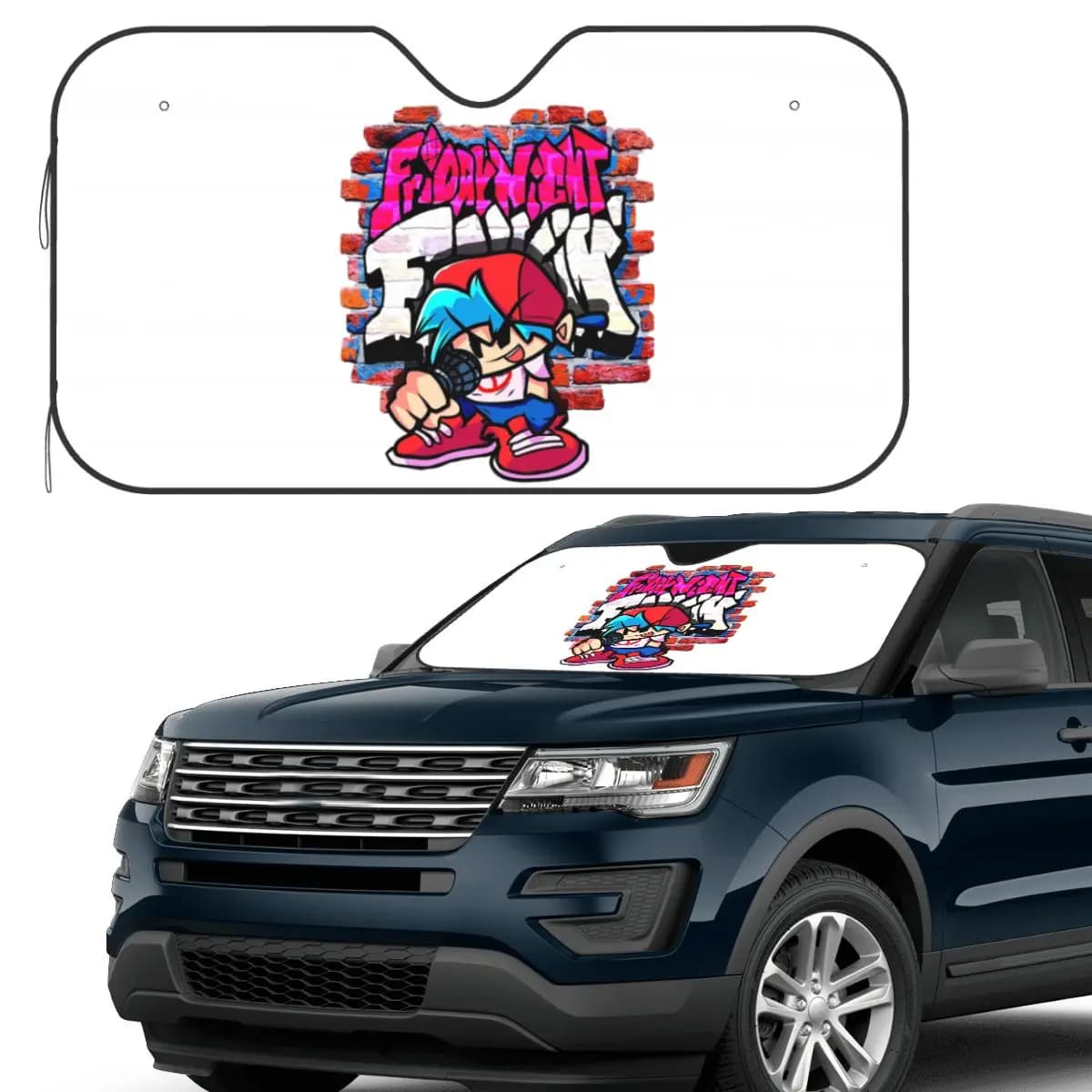RagazzoFico FNF. Parabrezza parasole per muro di mattoni, parabrezza anteriore per auto, finestrino parasole, coperture per accessori