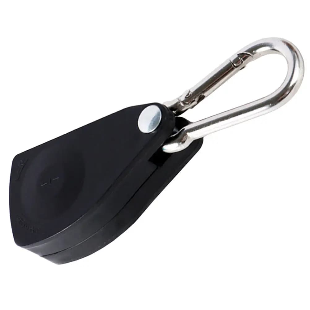 Regolatore di Corda con Puleggia Metallica e Gancio, Sistema di Pulegge Regolabile per Fissaggio Tenda, Controllo Corda di Sollevamento, Accessori per Tende