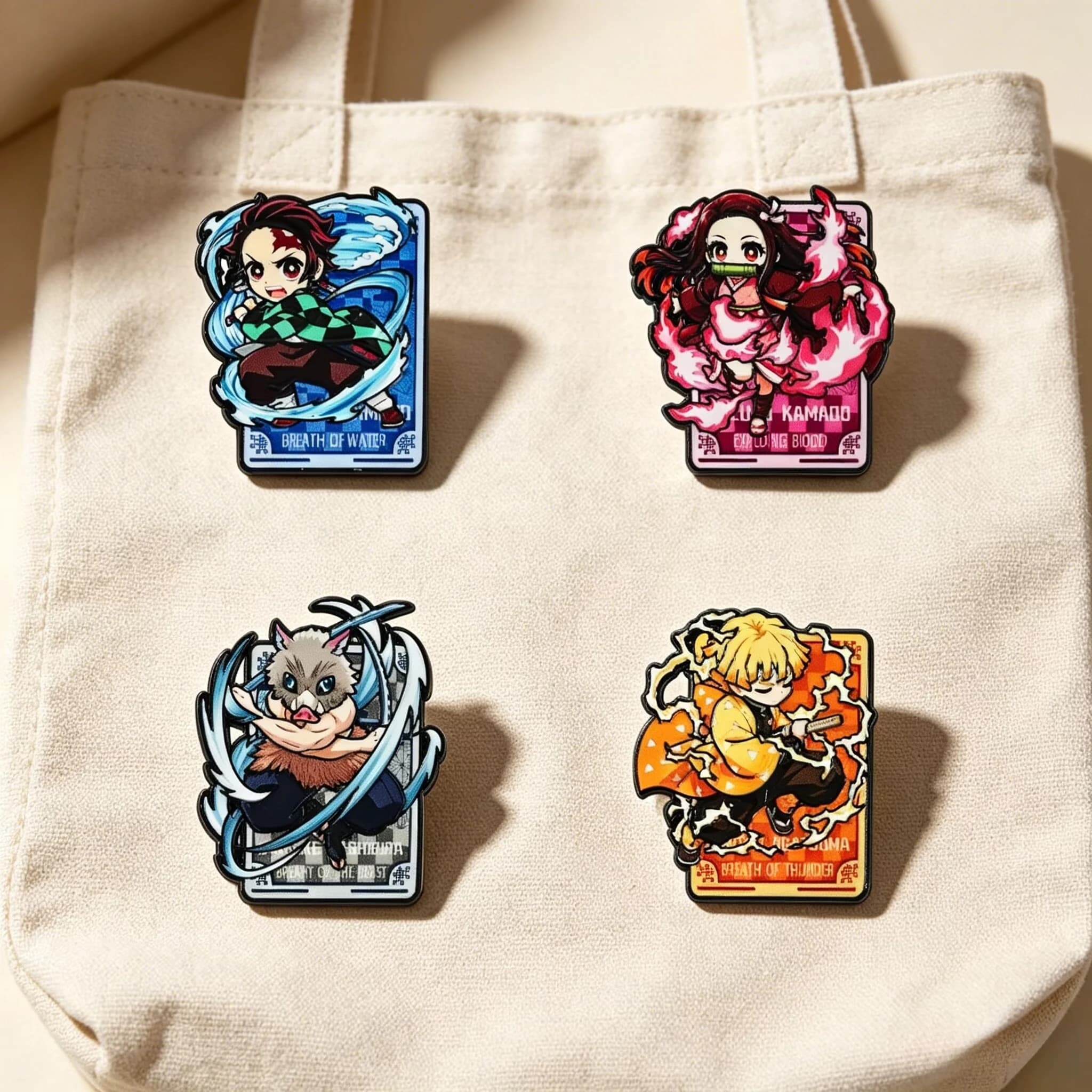4pcs/set Cartoon Anime Pins Cosplay Brooches Cute Character Pins Metal Badge Backpack Lapel Badges Jewelry Accessories Gifts