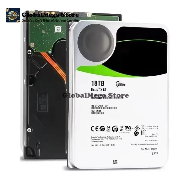 2026 Latest 18TB SATA 7200RPM Internal Hard Drive 256MB Cache Enterprise HDD for Server Storage Data Center NAS Rack Mount