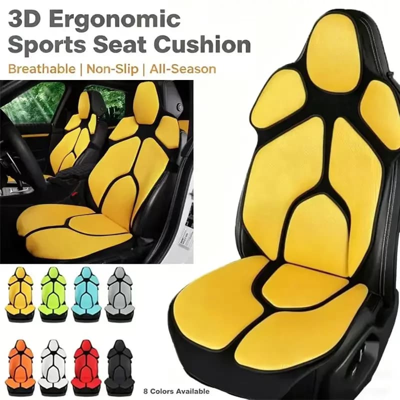 Cuscino per Sedile Auto in Rete Traspirante per XPENG X9 2023-2026, Supporto Lombare Ergonomico, Protezione Antiscivolo per Sedile Auto