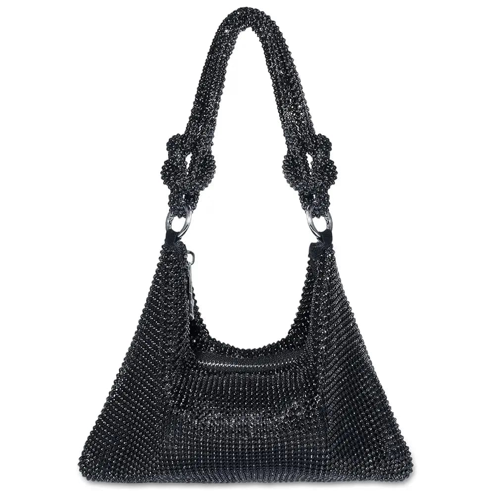 Pochette da Donna, Borsa da Sera Scintillante con Strass, Accessorio per Matrimoni e Feste, Borsetta Porta Telefono, Portafoglio e Rossetto