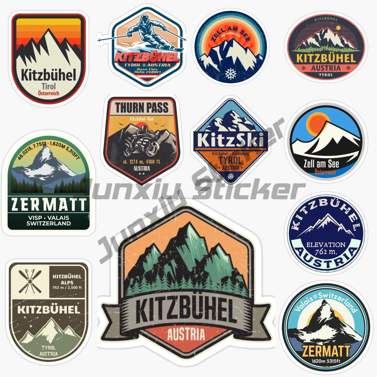 Kitzbuhel AUSTRIA Famous Resort Car Sticker Bike Styling Helmet Laptop Funny Decal Vinyl Self-adhesive