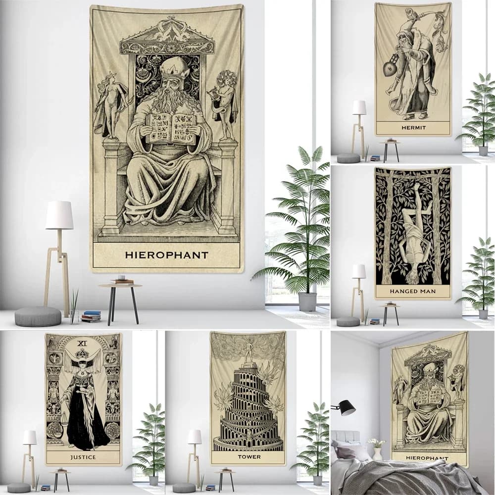 Wizard magician home decoration tapestry Hippie Mandala tapered bedroom decoration wall decoration sofa blanket Yoga mattress sheet